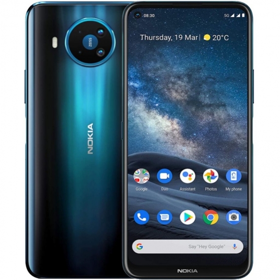 Nokia 8.3 5G Smartphone 64GB 8GB RAM Blue Android Handy LTE Quad-Kamera 4500mAh