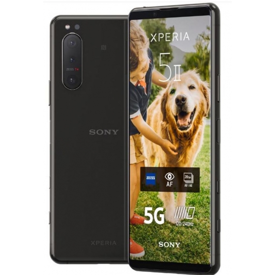 Sony Xperia 5 II 5G DualSim schwarz 128GB in neutraler Box