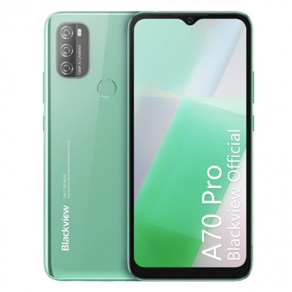 Blackview A70 Pro Smartphone Ohne Vertrag Android 11, 6.5 Zoll HD+ Handy, 5380mAh Akku, 4GB RAM+32GB ROM/128GB, 13MP+5MP Kamera,