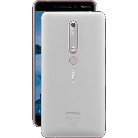 Nokia Smartphone 6.1 14cm (5,5 Zoll), Dual-SIM, LTE, 32GB, Farbe: Weiß/Kupfer