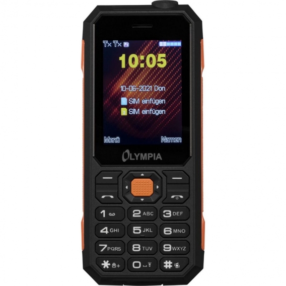 olympia Mobiltelefon Active schwarz/orange Outdoor