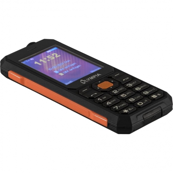 olympia Mobiltelefon Active schwarz/orange Outdoor