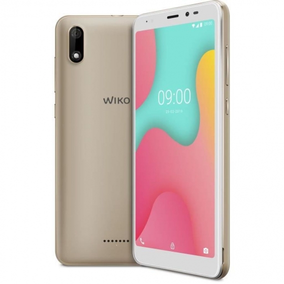 Wiko Smartphone 13,8cm (5,45 Zoll) Y60, 1GB RAM, 16GB Speicher, DualSIM, Farbe: Gold