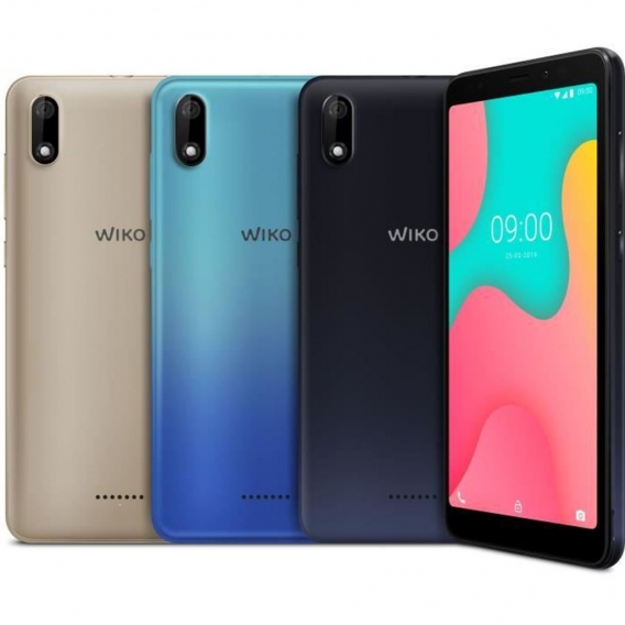 Wiko Smartphone 13,8cm (5,45 Zoll) Y60, 1GB RAM, 16GB Speicher, DualSIM, Farbe: Gold