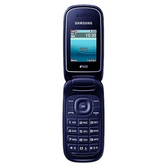 Samsung GT-E1272 Blau Dual Sim Klapphandy Tastenhandy Werkshandy ohne Kamera