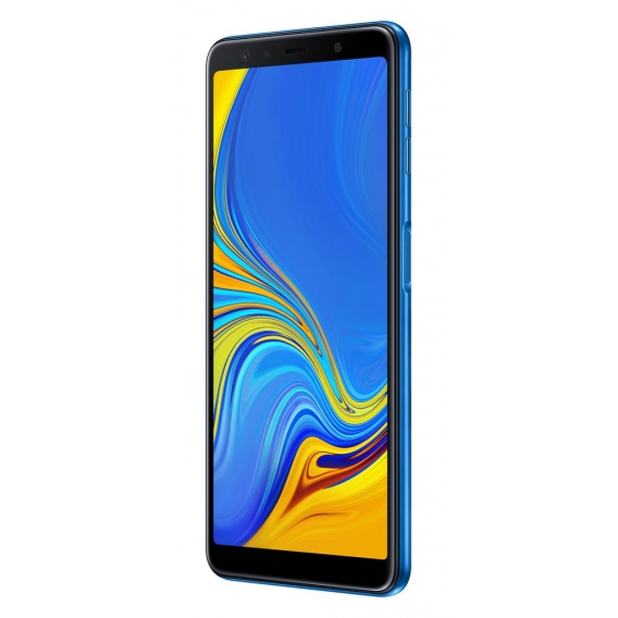 Samsung Galaxy A7 (2018) SM-A750F, 15,2 cm (6 Zoll), 4 GB, 64 GB, 24 MP, Android 8.0, Blau