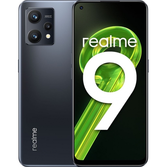 Smartphone realme 9 4G 8/128GB Meteor Schwarz NFC