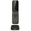 Denver Handy 6,1cm (2,4 Zoll) BAS-24200M, DualSIM, Farbe: Schwarz