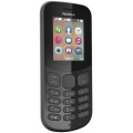 Nokia 130 (2017) mit 1,8" (4,57 cm) Dual SIM,  Bluetooth, 1020 mAh, Schwarz