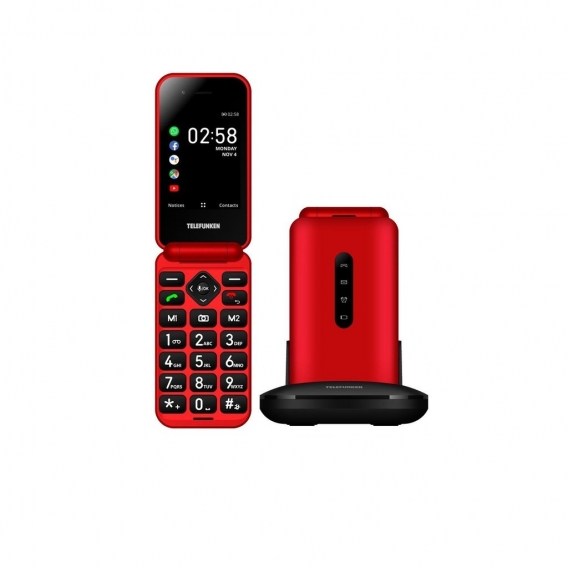 S740 4G Seniorenhandy GPS Wi-Fi Bluetooth FM-Radio Kamera, Farbe:schwarz