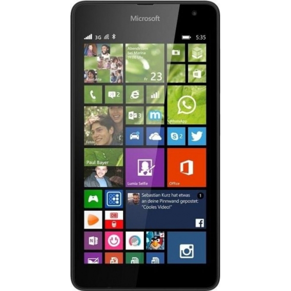 Microsoft Lumia 535 Windows 8.1 8GB Smartphone schwarz (ohne Branding) - DE Ware