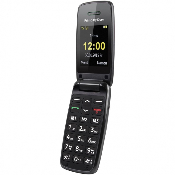 Doro Primo 401 2" 115g Schwarz - Mobiltelefon - Klappbar