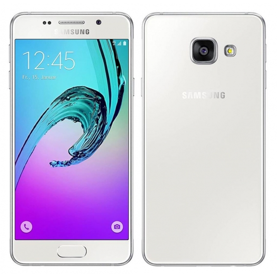 Samsung Galaxy A3 Smartphone (12 cm (4,71 Zoll) HD Super AMOLED Touch-Display, 16 GB, Android 5.1) wei