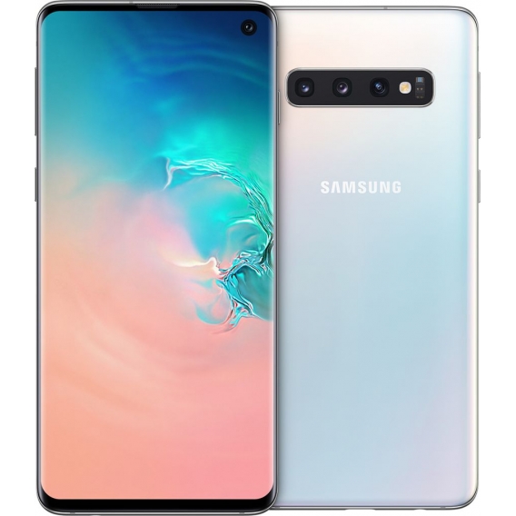 Samsung Galaxy S10 Smartphone, Farbe:Weiß, Speicherkapazität:512 GB