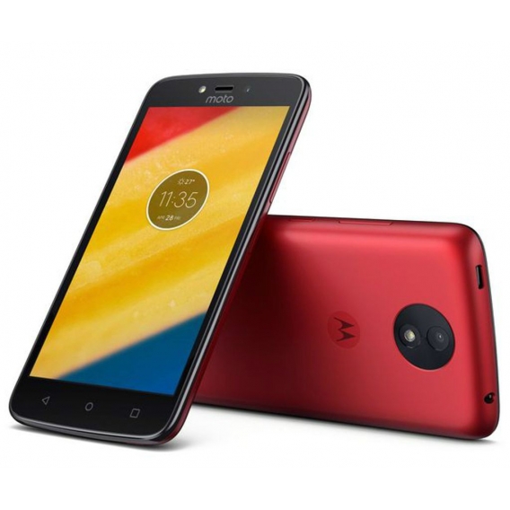 Motorola Moto C Plus, 12,7 cm (5 Zoll), 16 GB, 8 MP, Android, 7.0, Nougat, Kirsche