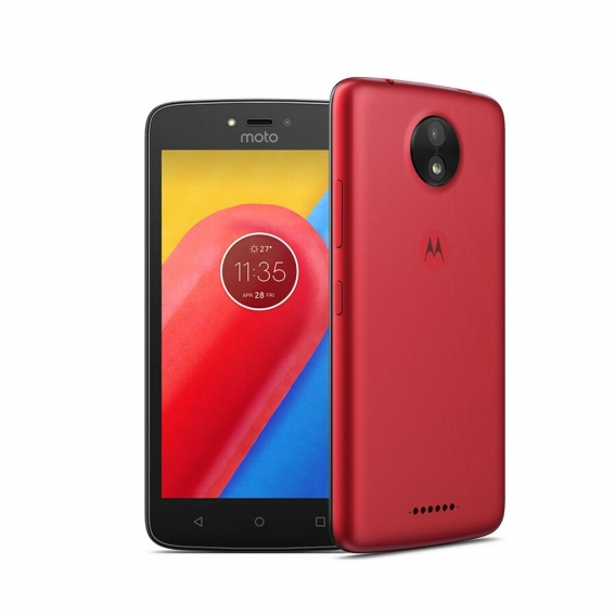 Motorola Moto C Plus, 12,7 cm (5 Zoll), 16 GB, 8 MP, Android, 7.0, Nougat, Kirsche