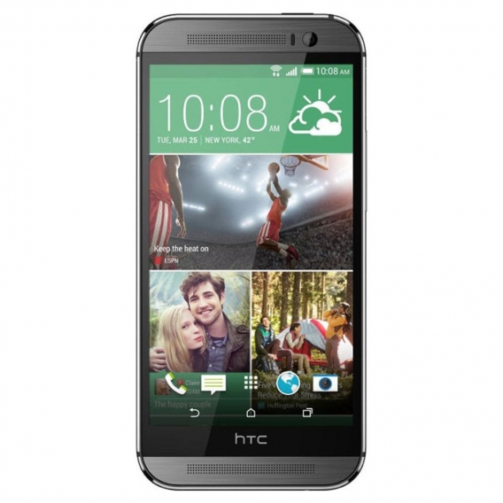 HTC One (E8), 12,7 cm (5 Zoll), 2 GB, 16 GB, 13 MP, Android 4.4.2, Grau