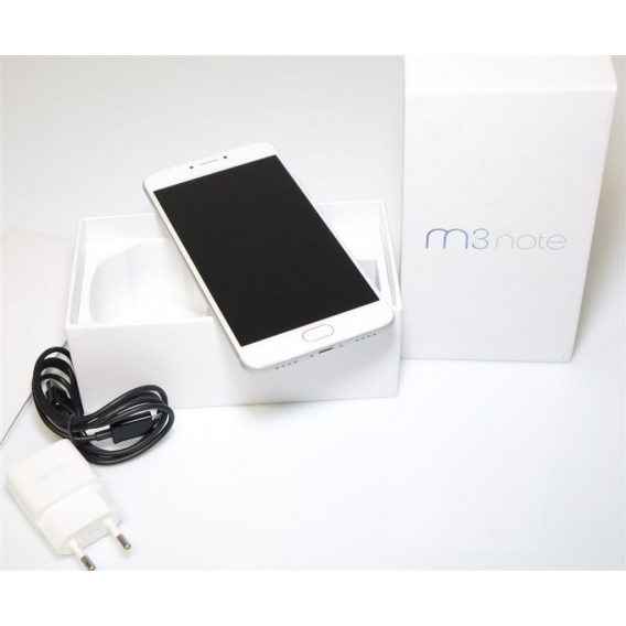 MEIZU Smartphone M3 Note Dual-SIM 16 GB 5,5-Zoll-Bildschirm 4G Weiß/Silber