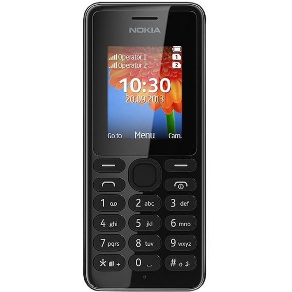 Nokia 108 Dual SIM, Balken, Dual SIM, 4,57 cm (1.8 Zoll), 0,3 MP, 950 mAh, Schwarz