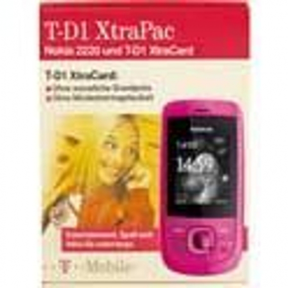 Telekom Nokia 2220, TMO XTRA, Schieber, Single SIM, 4,57 cm (1.8 Zoll), 128 x 160 Pixel, Pink