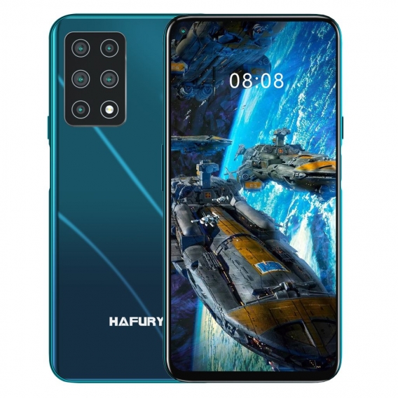 HAFURY GT20 Refurbished Smartphone (6,4 Zoll), 6+128 GB interner Speicher, Android 10, Fünf Kameras, Dual SIM, NFC, Face ID, 108