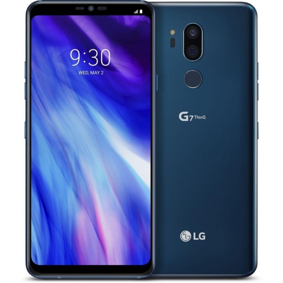 LG G7 THINQ G710EM 64GB Moroccan Blue Blau Android Wie Neu in White Box