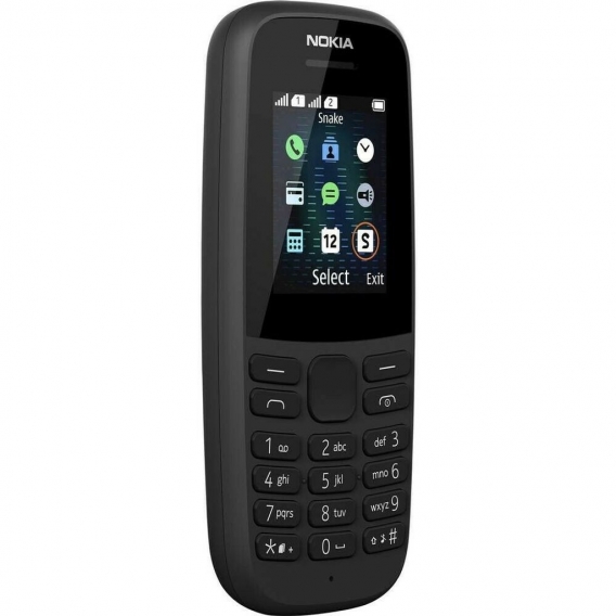 Nokia 105 - Dual SIM Handy (Ohne Simlock) Smartphone Mobiltelefon Schwarz