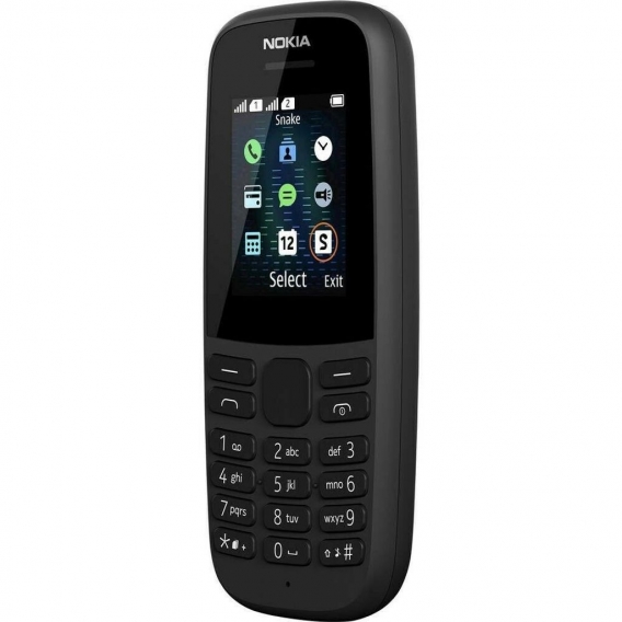 Nokia 105 - Dual SIM Handy (Ohne Simlock) Smartphone Mobiltelefon Schwarz