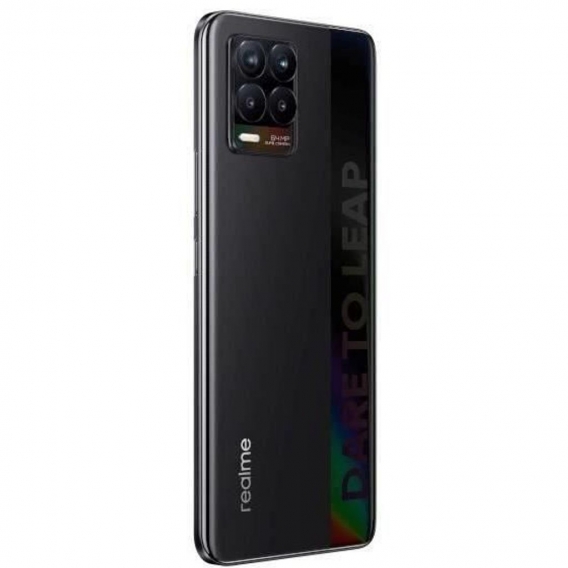 REALME 8 6 GB + 128 GB schwarzes Smartphone + e Silikonhülle