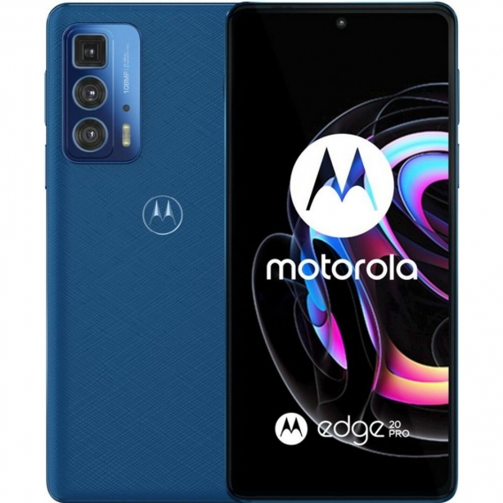 Motorola XT2153-1 Edge 20 Pro 5G 256 GB / 12 GB - Smartphone -  blue vegan leather