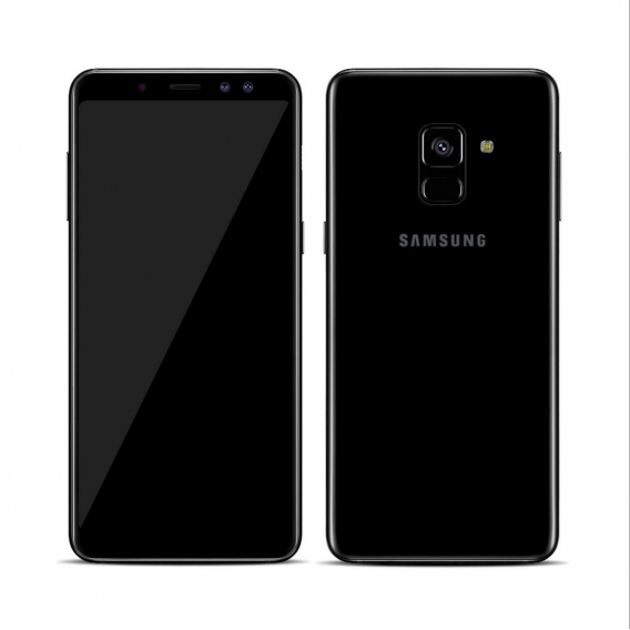 Samsung Galaxy A8 (2018) Single-SIM 32 GB schwarz (Gut)