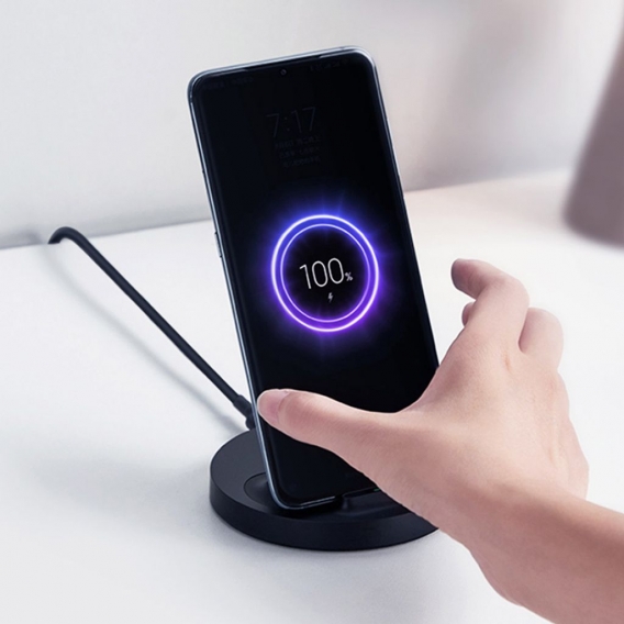 Xiaomi Vertical Wireless Charger 20W Max mit Flash Charging Qi Kompatibel Mehrere Safe Stand Horizontal fuer Mi 9 (20W) MIX 2S i