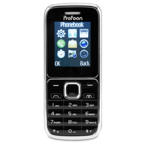 Profoon PM-25 - Benutzerfreundliches Handy, schwarz