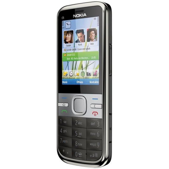 Nokia C5 Smartphone 2,2 Zoll Display Bluetooth Warm Grey "gut"