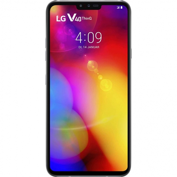 LG V40 Dual-SIM 128 GB grau (Akzeptabel)