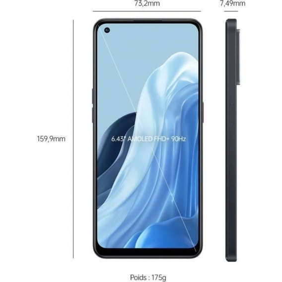 OPPO Reno7 - 8 GB RAM + 128 GB Schwarz