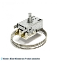 THERMOSTAT RANCO K50-P1125, 2 Kontakten 6A 250V Kapillarrohr 1200 mm kalt-18°C, warm 9,5°C halbmondförmige Achse ø 6 x 4,6 mm