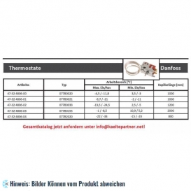 More about Thermostat DANFOSS 077B0033, Kapillarrohrlänge 1200 mm