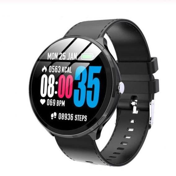 Neue smart watch1.3 touchscreen smart band männer frauen pulsmesser smart fitness armband sport smartwatch für android ios (schw