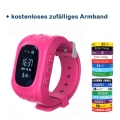 Smart Watch Kinder Tracker Wasserdicht Smartwatch GPS Uhr Armbanduhr Telefon Kid Rosa