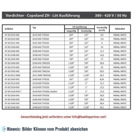 More about Kompressor Copeland Scroll ZH09KVE-TFD 526, R407C, R134A, 380-420V