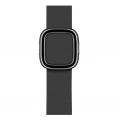 Apple Watch Modernes Lederarmband (40mm) Schwarz Medium (145 - 165 mm Umfang)