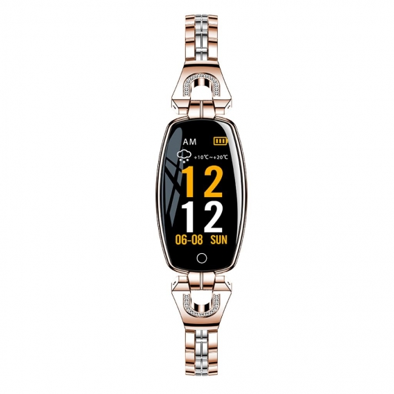 H8 Smart Armband Damenuhr IP67 Wasserdichte Herzfrequenz Schlaf Monitor Smart Band Blutdruck Smart Watch Band fuer IOS Android F