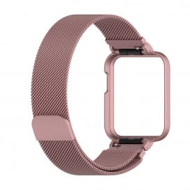 More about Milanese Wristwatch Watch Strap Armband Mesh Loop mit Rahmen für Mi Watch Lite/ Redmi Watch 1 Armbanduhr（Rose Pink）