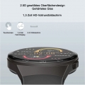 TPFNet Smartwatch mit Silikon Armband und Schrittzähler - Smart Watch mit Blutdrucksmesser usw. Modell SW14 - Rot