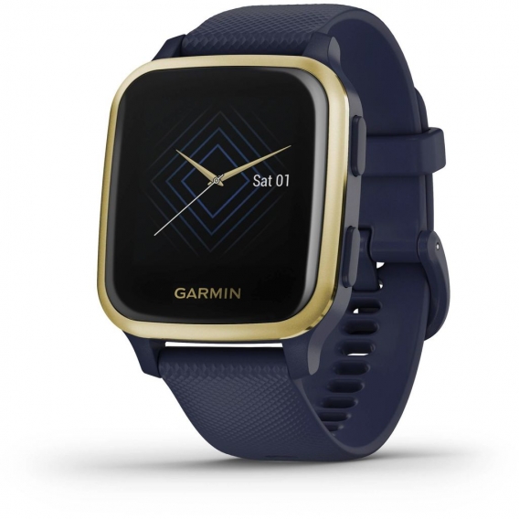 Garmin VENU SQ Music, Dunkelblau/Weissgold