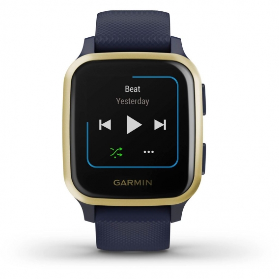 Garmin VENU SQ Music, Dunkelblau/Weissgold