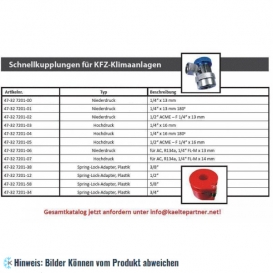 More about Serviceadapter Schnellkupplung für A/C Hochdruck, Außengewinde 1/4" SAE x 16 mm