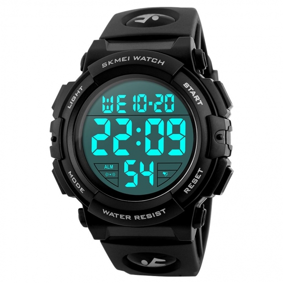 SKMEI Man Watch Armbanduhr Fashion Watch Multifunktions wasserdichte Outdoor Sports Luminous Watch 1258 Black