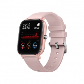 More about P8 1,4-Zoll-Farbbildschirm Smart Watch, BT, IP67 Wasserdicht, Blutdruck-Herzfrequenzmessung mit Kieselgel-Armband, Farbe: Dunkel